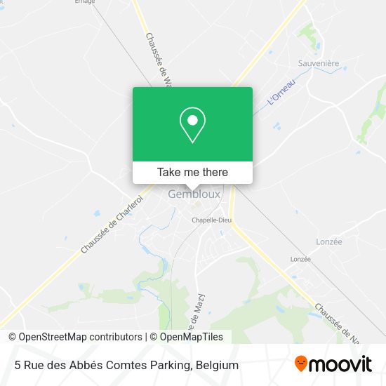 5 Rue des Abbés Comtes Parking map