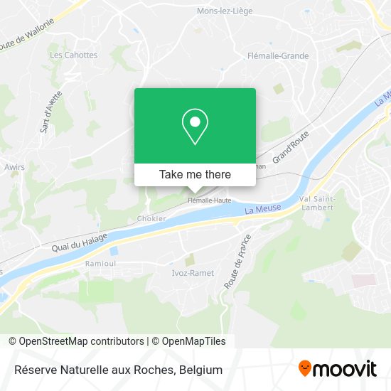 Réserve Naturelle aux Roches map