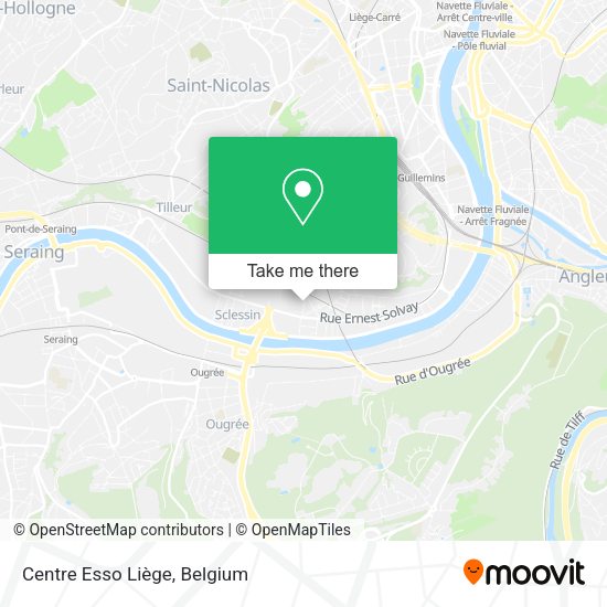 Centre Esso Liège map