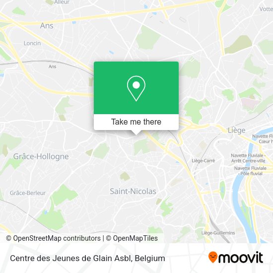 Centre des Jeunes de Glain Asbl map