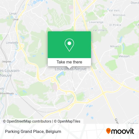 Parking Grand Place plan