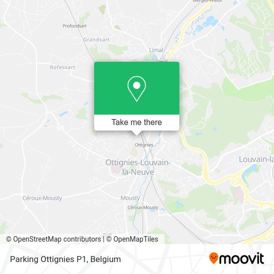 Parking Ottignies P1 plan
