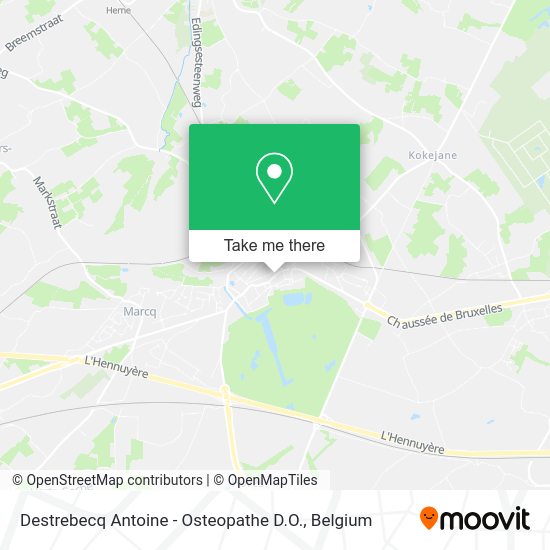 Destrebecq Antoine - Osteopathe D.O. map