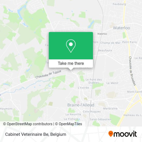 Cabinet Veterinaire Be map