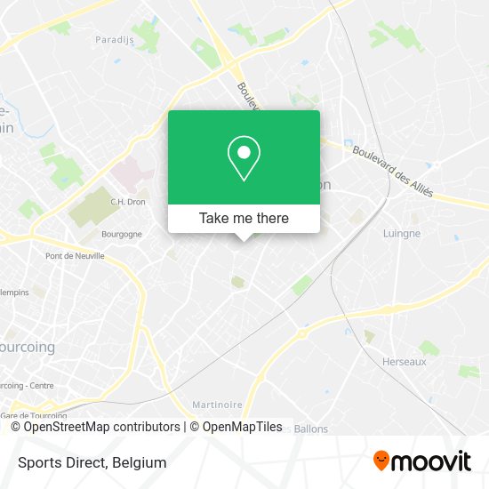 Sports Direct map