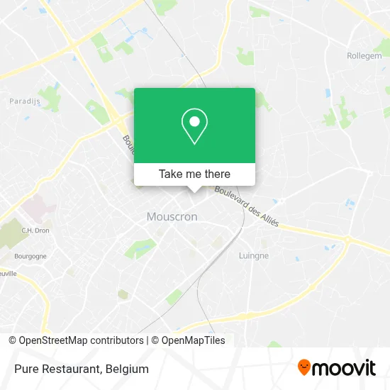 Pure Restaurant map