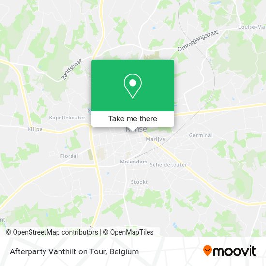 Afterparty Vanthilt on Tour plan