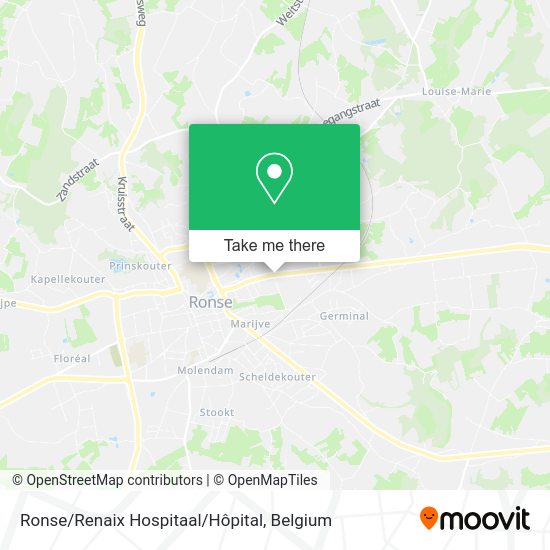 Ronse/Renaix Hospitaal/Hôpital plan