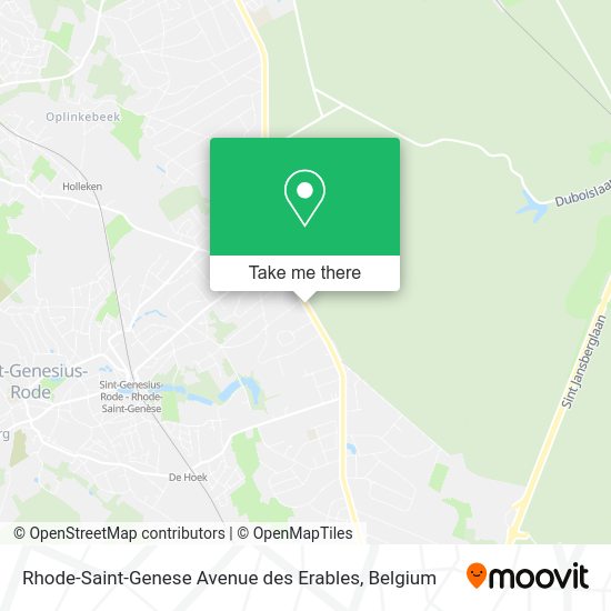 Rhode-Saint-Genese Avenue des Erables map