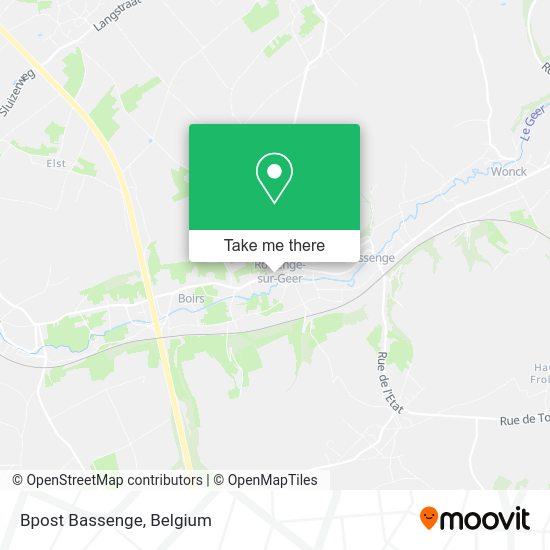 Bpost Bassenge map