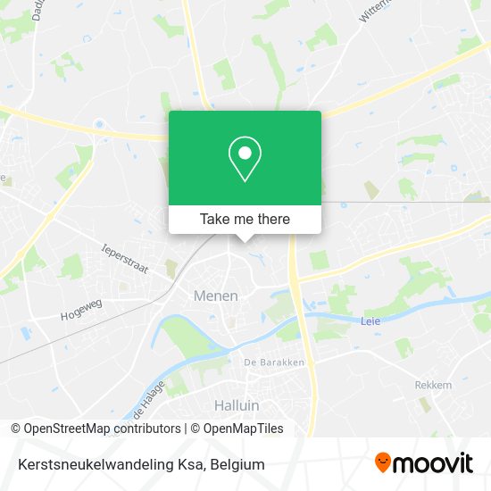 Kerstsneukelwandeling Ksa map