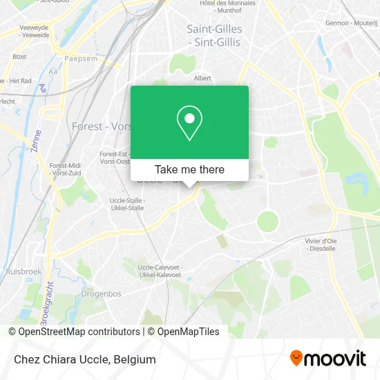 Chez Chiara Uccle map