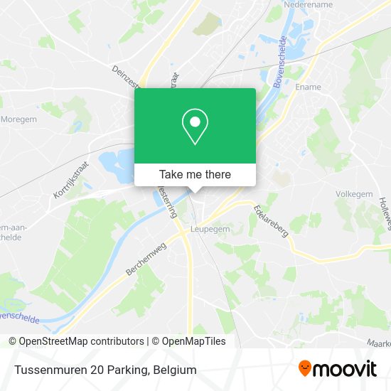 Tussenmuren 20 Parking map