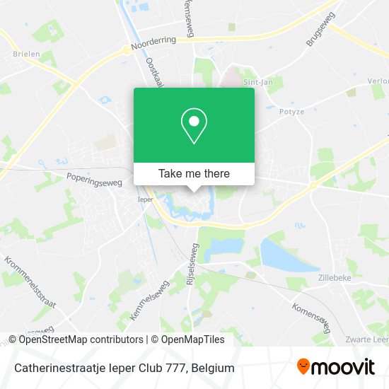 Catherinestraatje Ieper Club 777 map