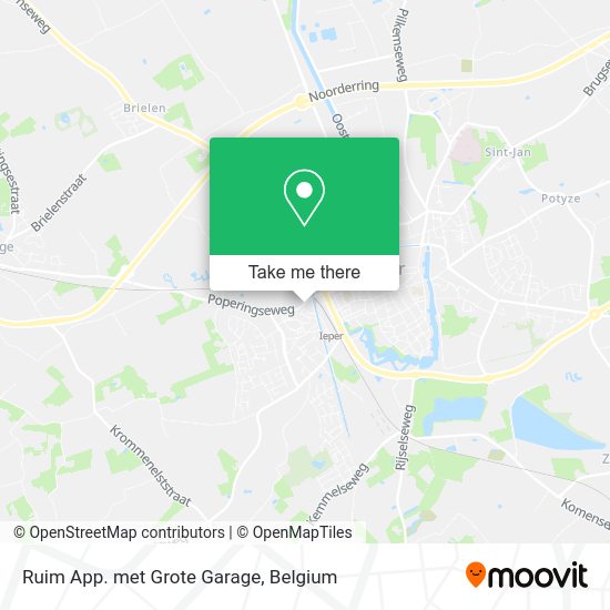 Ruim App. met Grote Garage map