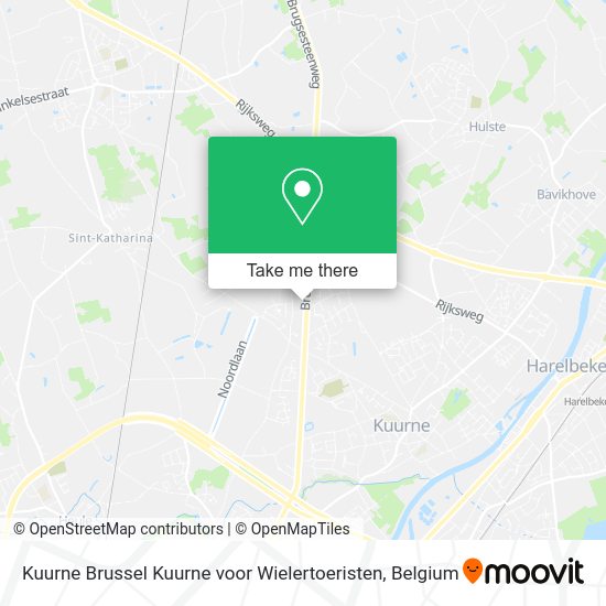 Kuurne Brussel Kuurne voor Wielertoeristen map