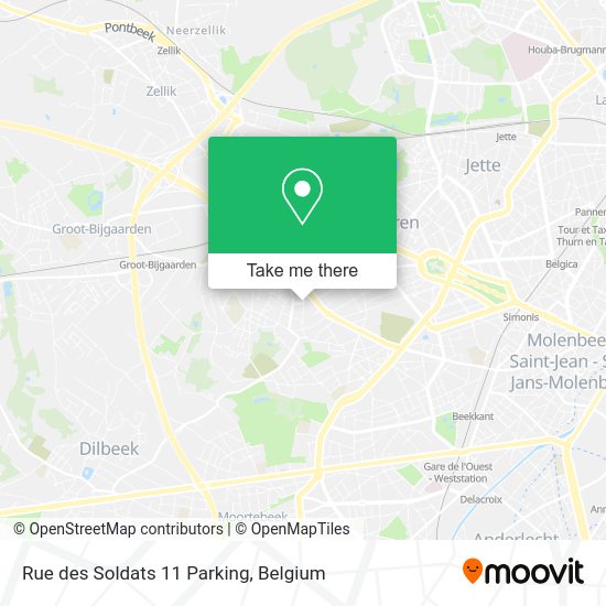 Rue des Soldats 11 Parking map