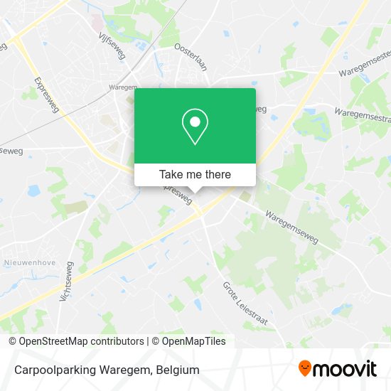 Carpoolparking Waregem map