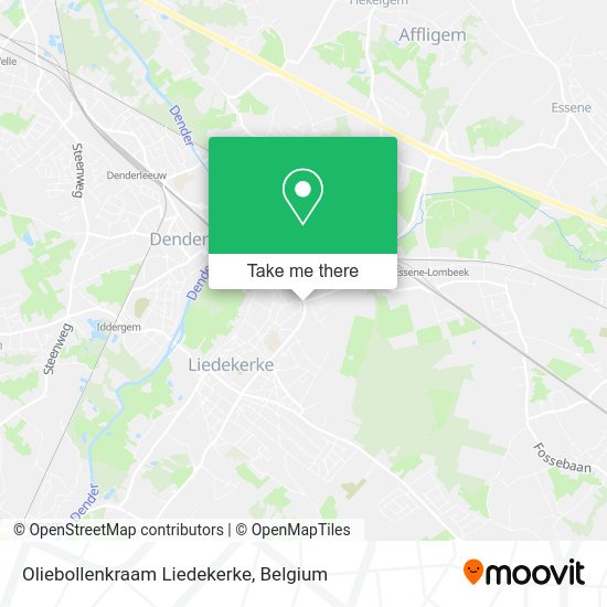 Oliebollenkraam Liedekerke map