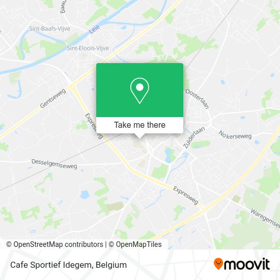 Cafe Sportief Idegem map