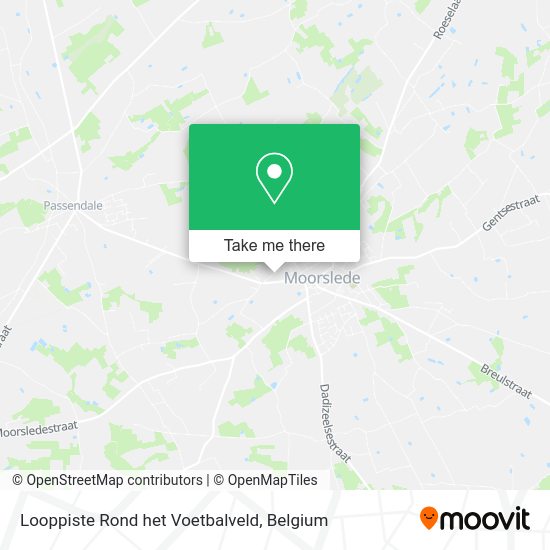 Looppiste Rond het Voetbalveld plan