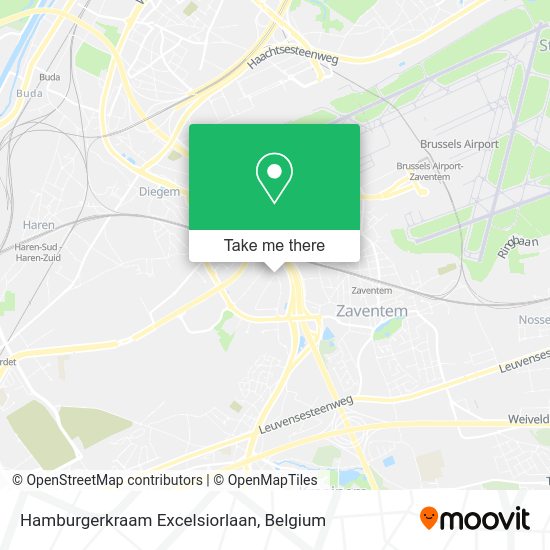 Hamburgerkraam Excelsiorlaan plan