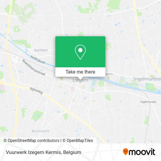 Vuurwerk Izegem Kermis map