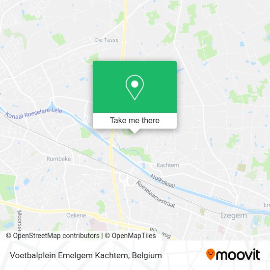 Voetbalplein Emelgem Kachtem map