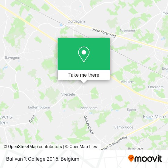 Bal van 't College 2015 map