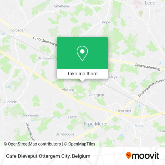 Cafe Dieveput Ottergem City map