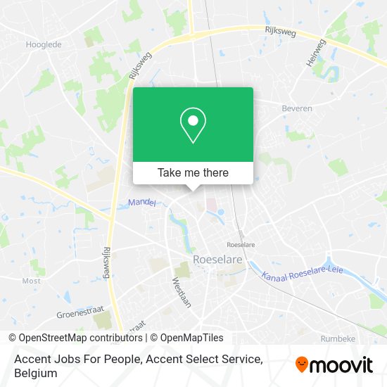 Accent Jobs For People, Accent Select Service map