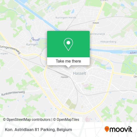 Kon. Astridlaan 81 Parking map