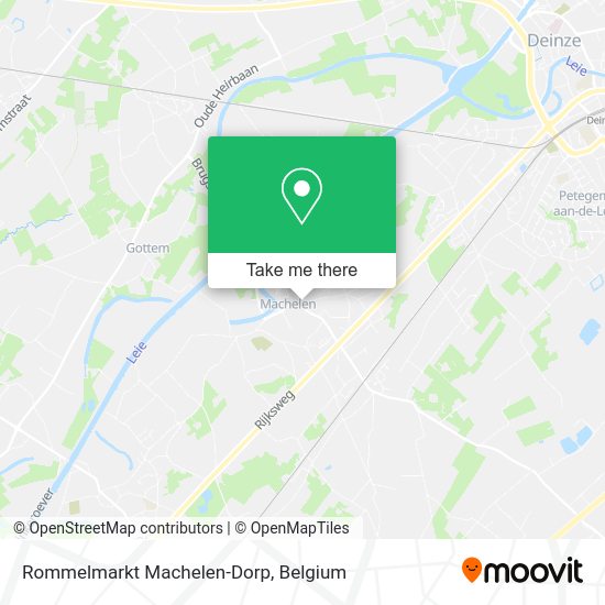 Rommelmarkt Machelen-Dorp plan