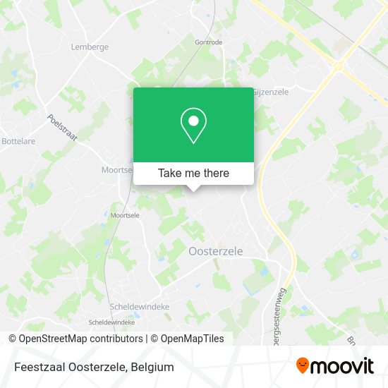 Feestzaal Oosterzele plan