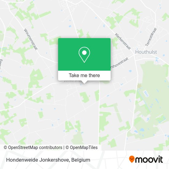 Hondenweide Jonkershove map