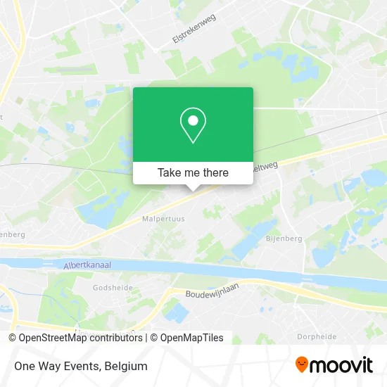 One Way Events map