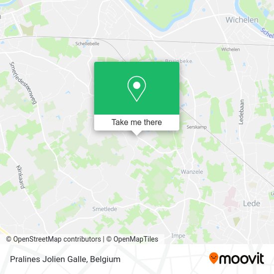 Pralines Jolien Galle map