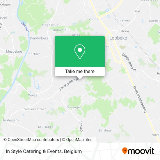 In Style Catering & Events map