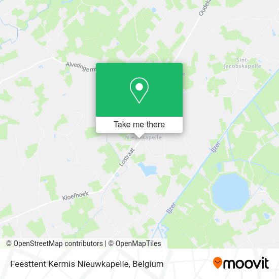 Feesttent Kermis Nieuwkapelle map