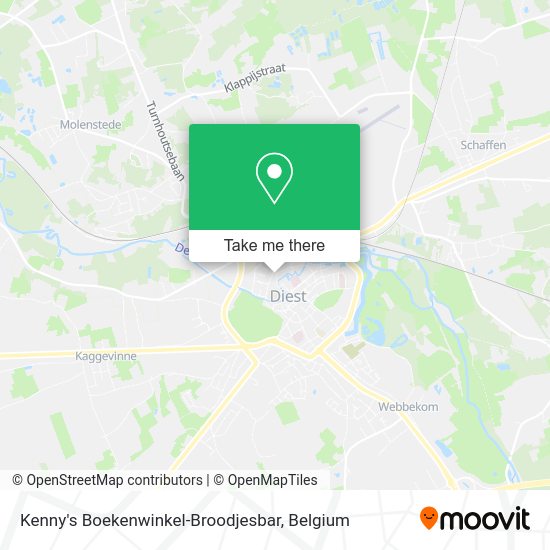 Kenny's Boekenwinkel-Broodjesbar map