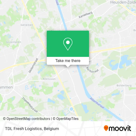 TDL Fresh Logistics map