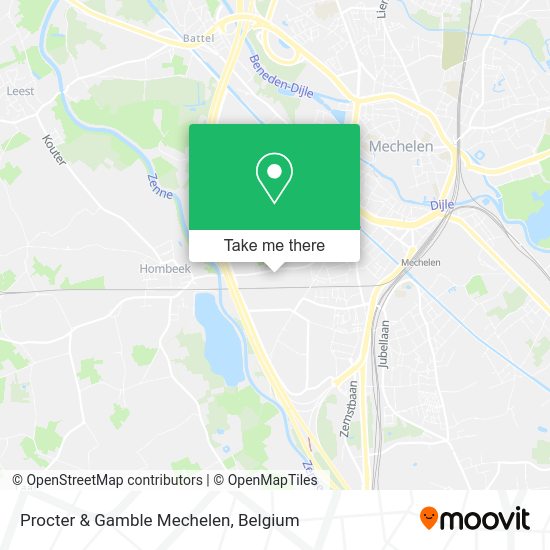 Procter & Gamble Mechelen map