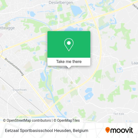 Eetzaal Sportbasisschool Heusden map