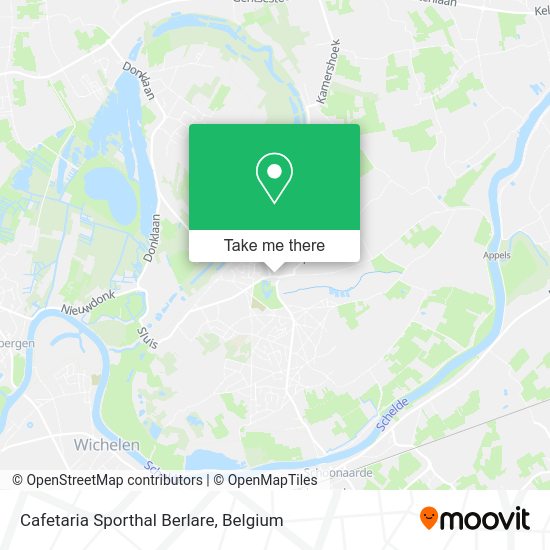 Cafetaria Sporthal Berlare map