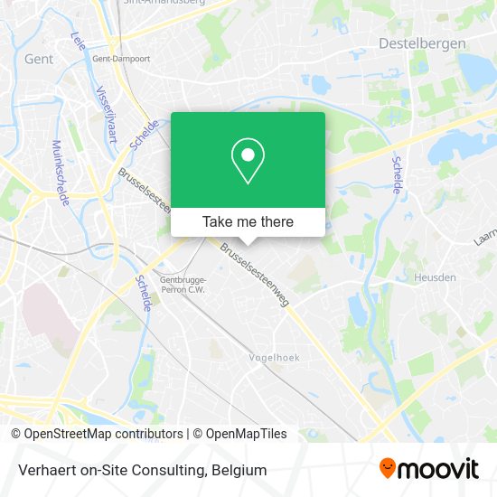 Verhaert on-Site Consulting map