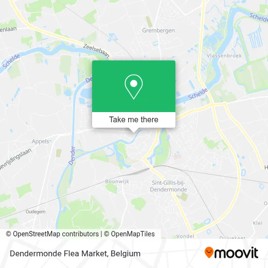 Dendermonde Flea Market map