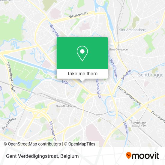 Gent Verdedigingstraat map