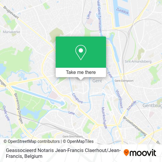 Geassocieerd Notaris Jean-Francis Claerhout / Jean-Francis map