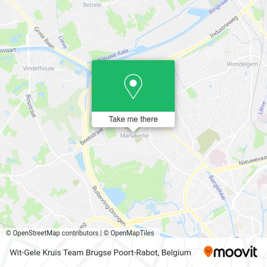 Wit-Gele Kruis Team Brugse Poort-Rabot map