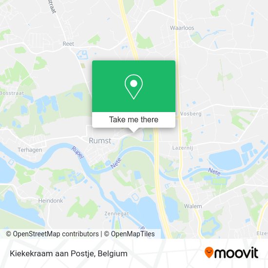 Kiekekraam aan Postje plan